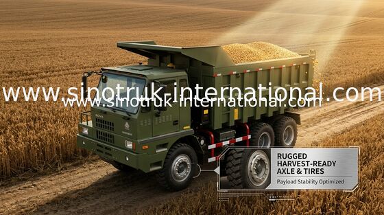 Kapasitas Pemuatan Tinggi Tipper Dump Truck SINOTRUK HOWO70 Mining Truck 6X4