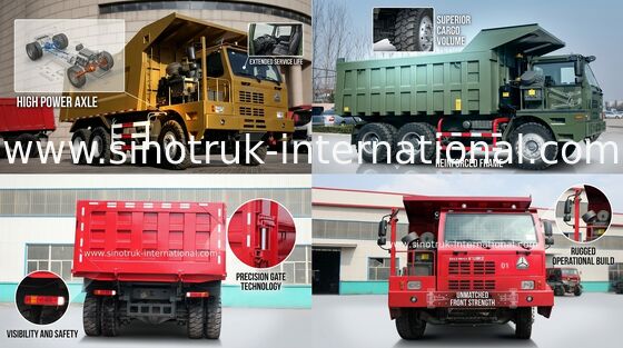 Efisiensi Tinggi LHD 6X4 SINOTRUK HOWO Truck Dengan Standar Emisi Euro 2