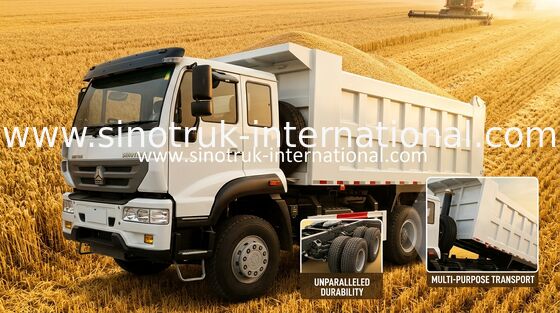 SINOTRUK Emas Pangeran Dump Truck 10 Roda 336HP LHD 25-30tons ZZ3251N3641W