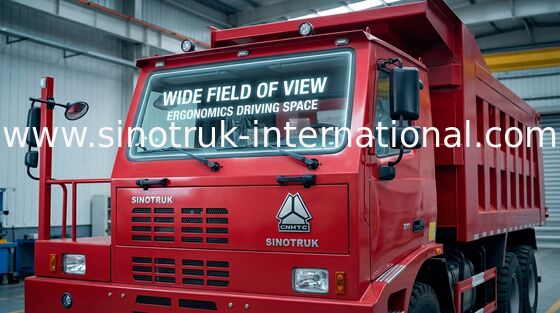 Dump Truck Komersial Dengan Struktur Tubuh Kargo / SINOTRUK HOWO Truck