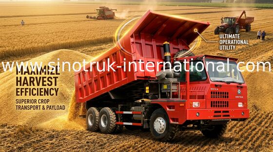 Kapasitas Pemuatan Tinggi Sepuluh Roda Dump Truck Dengan Mesin Cukup Kuat
