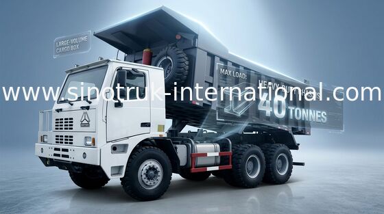 HOWO SINOTRUK Dump Truck Tipper Komersial Dengan Kapasitas Beban Tinggi