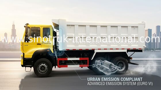 SINOTRUK Emas Pangeran Tipper Dump Truck 6X4 290HP 25tons 10-25CBM ZZ3251M3241W