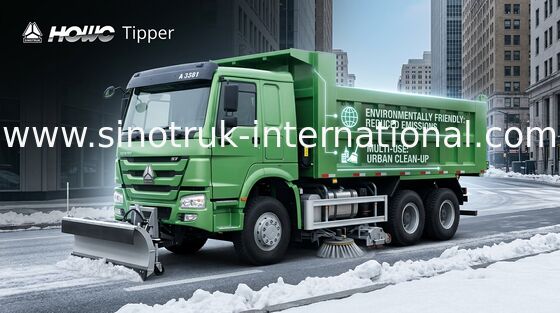 Tipper Dump Truck SINOTRUK HOWO 10 roda LHD 371HP 25 ton 10-25CBM ZZ3257N3847A