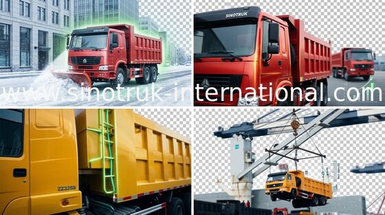 Tipper Dump Truck SINOTRUK HOWO 6X4 LHD 371HP 25-40 ton 10-25CBM ZZ3257N3847A
