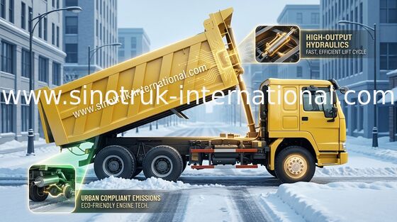 Tipper Dump Truck SINOTRUK HOWO 6X4 LHD 371HP 25tons 10-25CBM ZZ3257N3847A