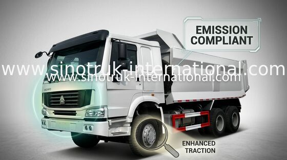 Tipper Dump Truck SINOTRUK HOWO 10 roda 10-25cubic meter load 25-40tons barang