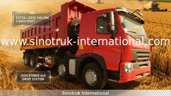 SINOTRUK HOWO A7 371HP Tipper Dump Truck untuk Konstruksi ZZ3317N3867N1