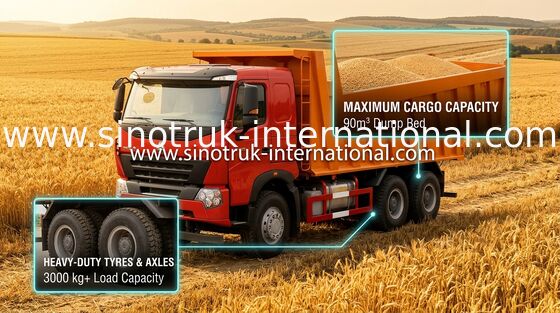 Tipper Dump Truck SINOTRUK HOWO A7 336HP untuk industri Pertambangan ZZ3257N3847N1