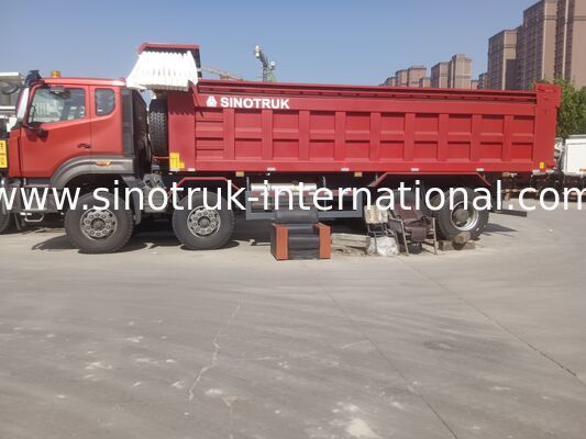Sinotruk NX Tipper Dump Truck dengan Mesin 371HP, Kapasitas 40-50T dan 8×4 Drive untuk Transportasi Berat Merah