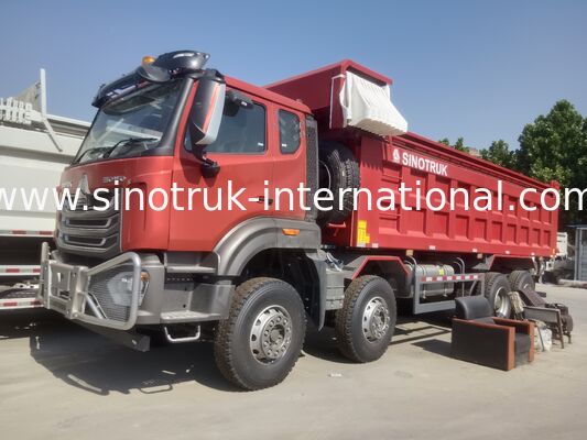 Sinotruk NX Tipper Dump Truck dengan Mesin 371HP, Kapasitas 40-50T dan 8×4 Drive untuk Transportasi Berat Merah