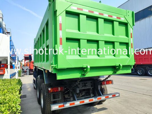 Pabrik Langsung HOWO TX 371HP 6X4 Tengah Lifting Dump Truck, 40-60 Ton Kapasitas Beban, 20CBM Cargo Box, ganda 16 Ton Axle Belakang, tunggal 9,5 Ton Axle Depan, 13R22.5 Ban