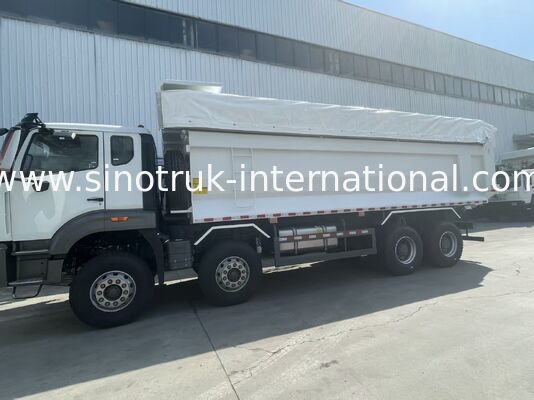 HOWO-NX Dump Truck dengan 380HP Weichai Engine, Electric Tarpaulin, dan Heavy-duty Manganese Steel Cargo Box