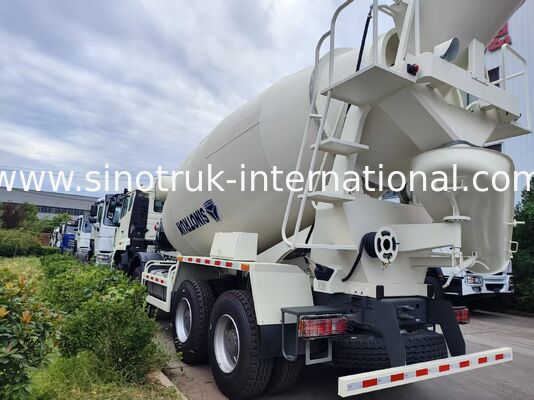 Heavy Duty HOWO 8x4 16m3 Beton Mixer Truk 371HP Mesin PMP Pengurangi Kecepatan Untuk Konstruksi