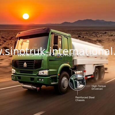 SINOTRUK HOWO 16-20CBM truk tangki bahan bakar 6X4 LHD 290HP Euro2 Tank Tank