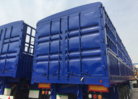 Industri Logistik Tri Axle Semi Tipper, Trailer Kargo Semi Rendah