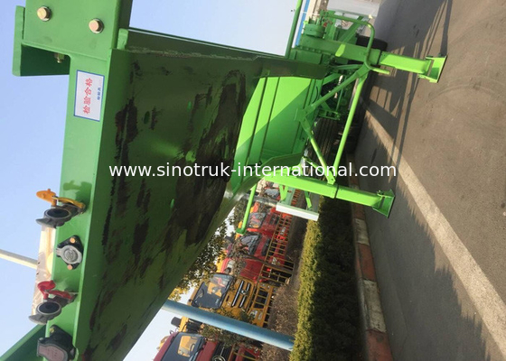 Truk Suspensi Normal Dipasang Derek Dengan Kontainer 3 As 40 Kaki