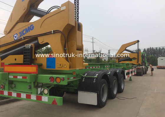 Truk Daya Tinggi Dipasang Jib Crane / Mounted Crane Truck 37 Ton Kapasitas Angkat