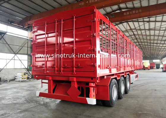 Trailer Baja Semi Truk Baja Karbon / Trailer Semi Rendah 30-60 Ton