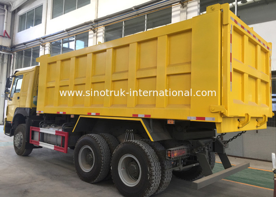 Euro 2 HOWO Tipper 6x4 Truk Dump Sinotruk / Truk Dump Besar 30-40 Ton
