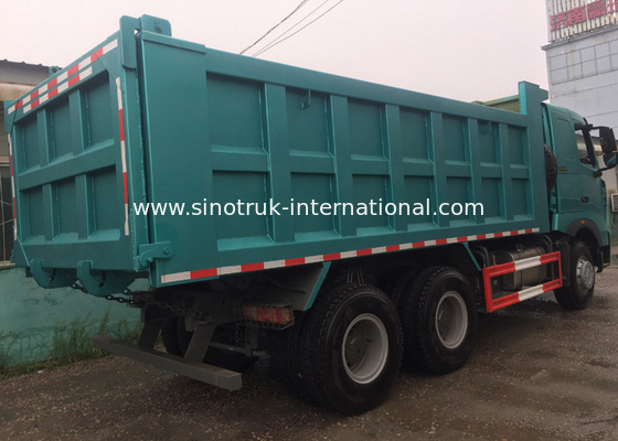 SINOTRUK HOWO A7 Konstruksi Tipper Dump Truck 6X4 290HP Dalam Warna Biru