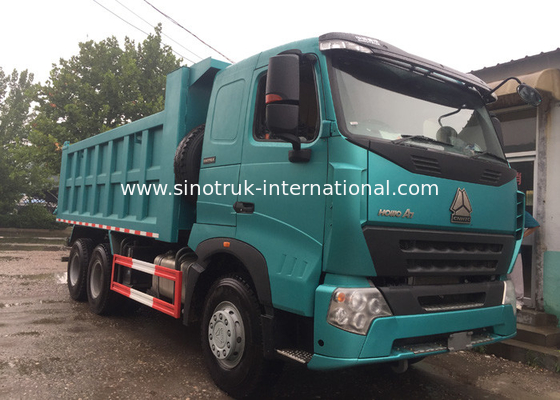 SINOTRUK HOWO A7 Konstruksi Tipper Dump Truck 6X4 290HP Dalam Warna Biru