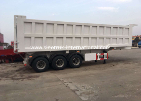 60 Ton SINOTRUK 25-45CBM Trailer Semi Dump Truck Dengan Performa Stabil