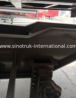 Hidrolik Alat Berat Flatbed Semi Trailer Kotak Penyimpanan Untuk Industri Pertambangan