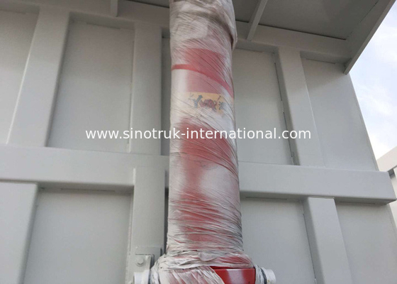 Utilitas Kargo Truk Semi Trailer Kotak Penyimpanan Suspensi Normal Dalam Warna Putih