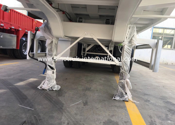 Utilitas Kargo Truk Semi Trailer Kotak Penyimpanan Suspensi Normal Dalam Warna Putih