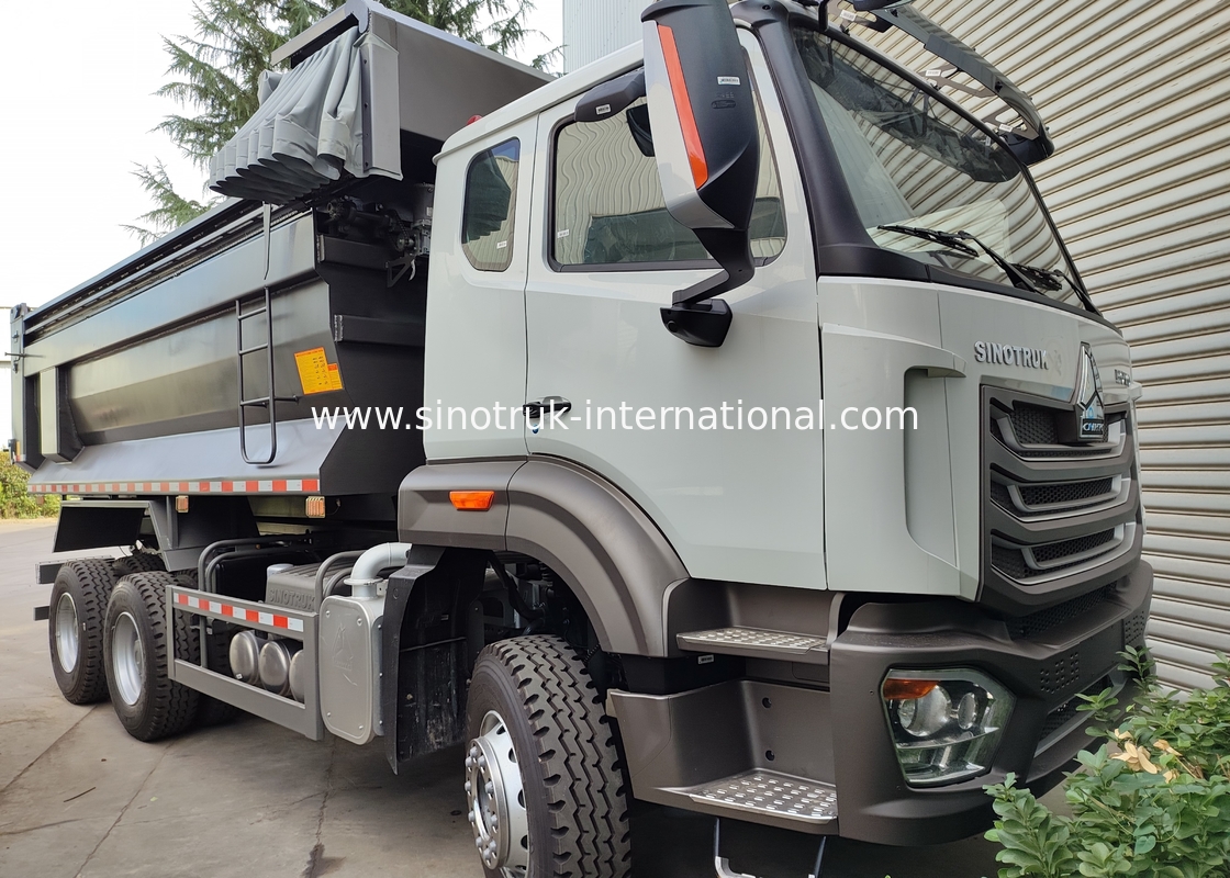 SINOTRUK HOWO LHD 6×4 10 roda truk dump tipe U untuk 40 Ton Mining