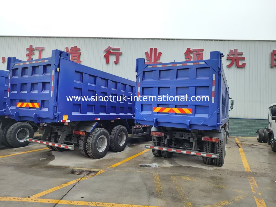 8X4 Blue Tipper Dump Truck 380hp 12 Roda Putih H77L ZZ3317V3567B1 Tipe U