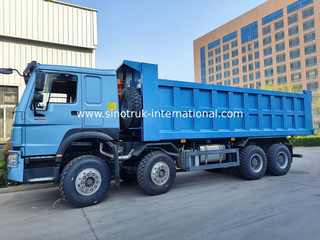 Menyeramkan biru HOWO 8 × 4 380HP 26.91CBM Dump Truck Di mana kekuatan bertemu presisi di setiap beban!