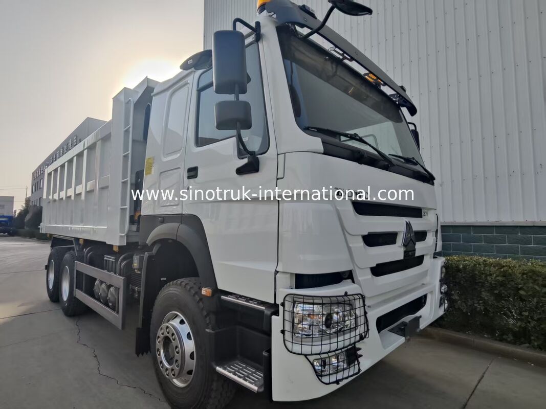 SINOTRUK HOWO 371HP Heavy-duty Tipper Dump Truck dengan 10 roda dan kotak kargo persegi panjang