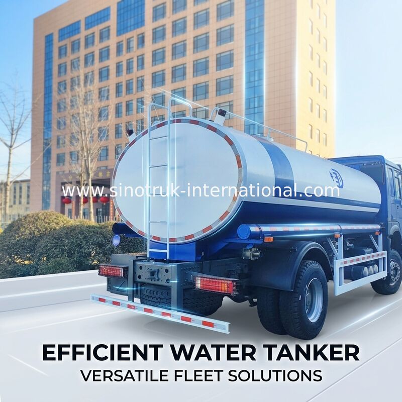 SINOTRUK HOWO 4x2 300HP Blue Chassis dengan 10m3 Tank Air Body