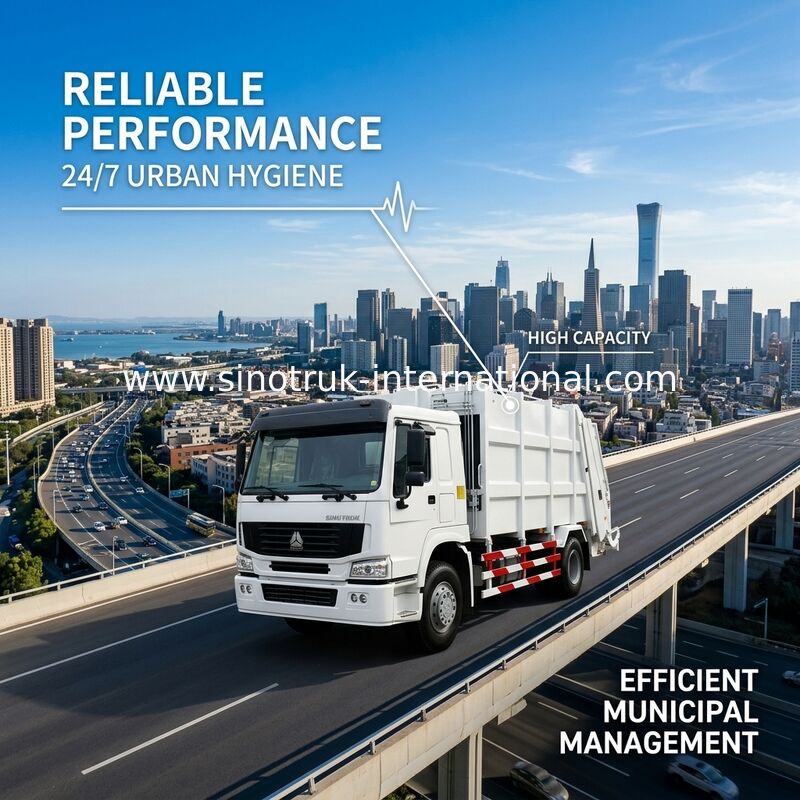 International Back Loader Garbage Truck / Compactor Garbage Collection Vehicles