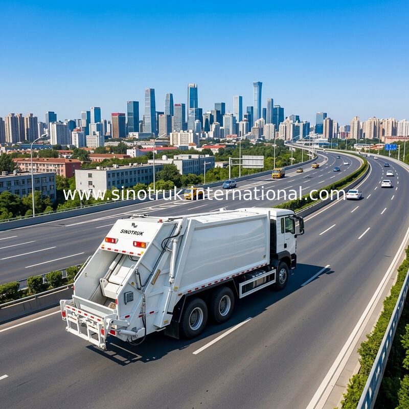 Sinotruk HOWO-TX 371HP 6X4 Drive Compressed Garbage Truck dengan kapasitas 20CBM untuk pengelolaan limbah yang efisien