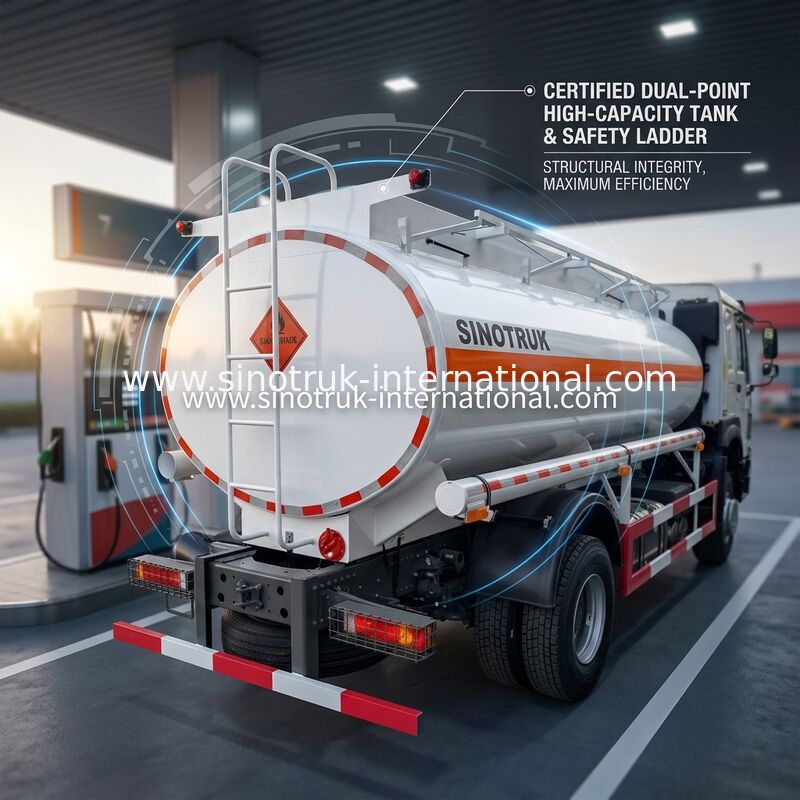 Truk Tangki Minyak Sinotruk Howo 10-20CBM 4 X 2 Lhd Euro 2 290 Hp