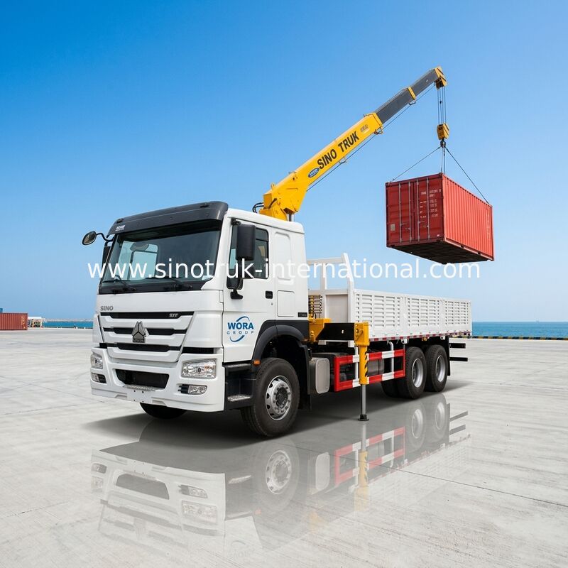 HOWO Truck Mounted Mobile Crane 5 Tons 4X2 LHD ZZ1127G4215C1