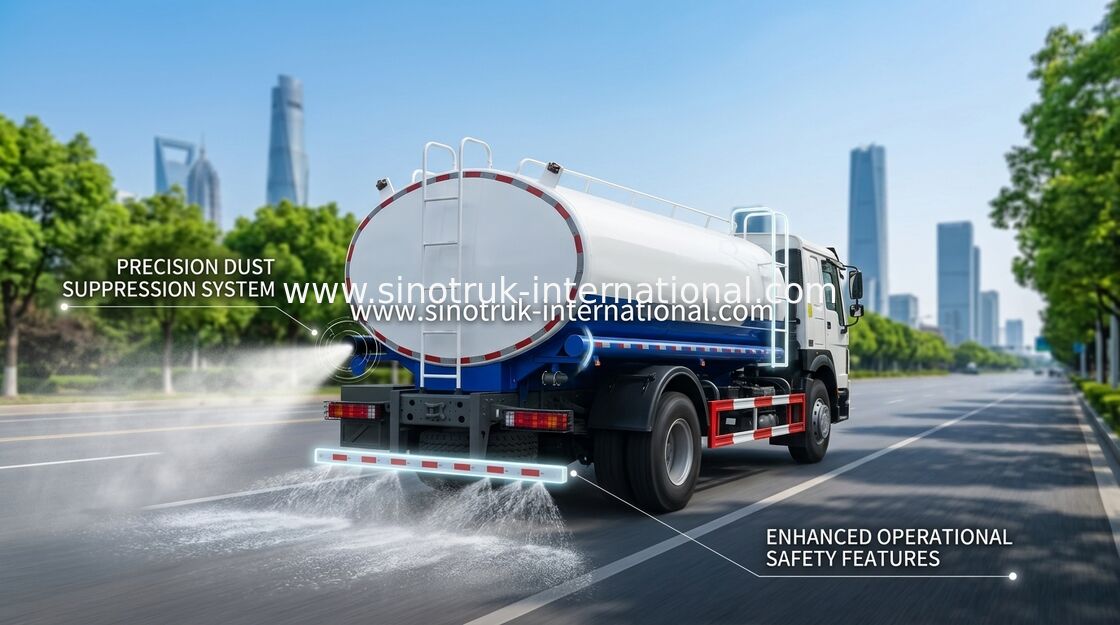 HOWO SINOTRUK Tangki air truk 300HP Biru
