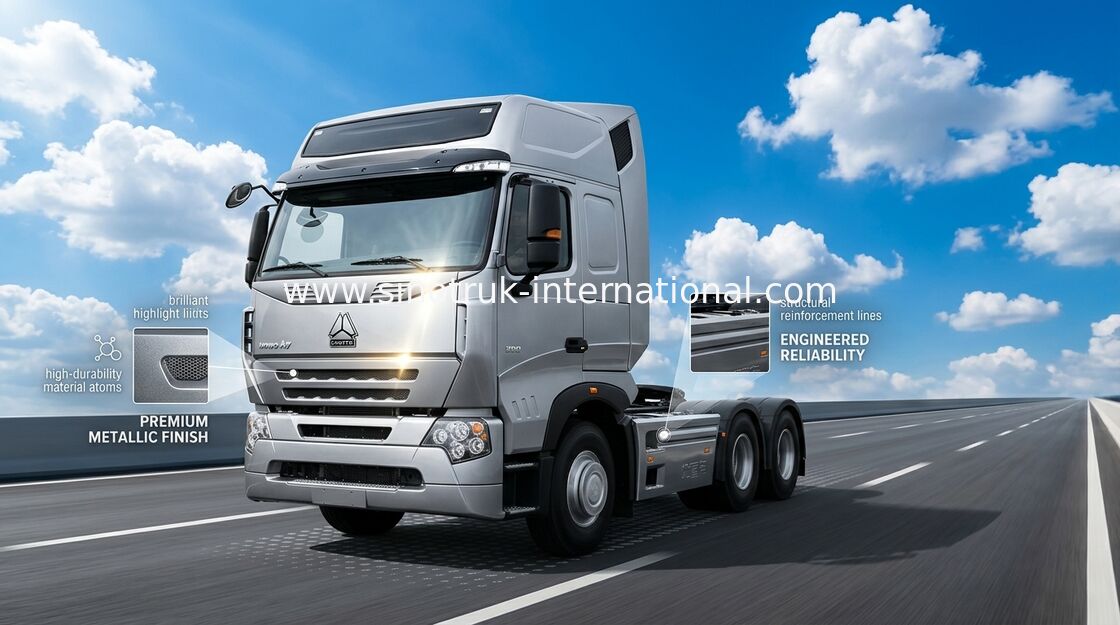 Bisnis Logistik 6 × 4 Jenis Drive Truk Traktor Internasional Untuk Trailer Semi