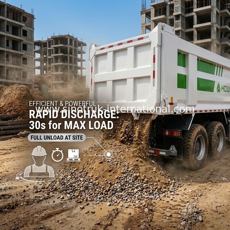 7300*2300*1500mm Kargo Box Heavy Duty Dump Truck Untuk Pengangkutan Kargo Ringan RHD / LHD Jenis Mengemudi