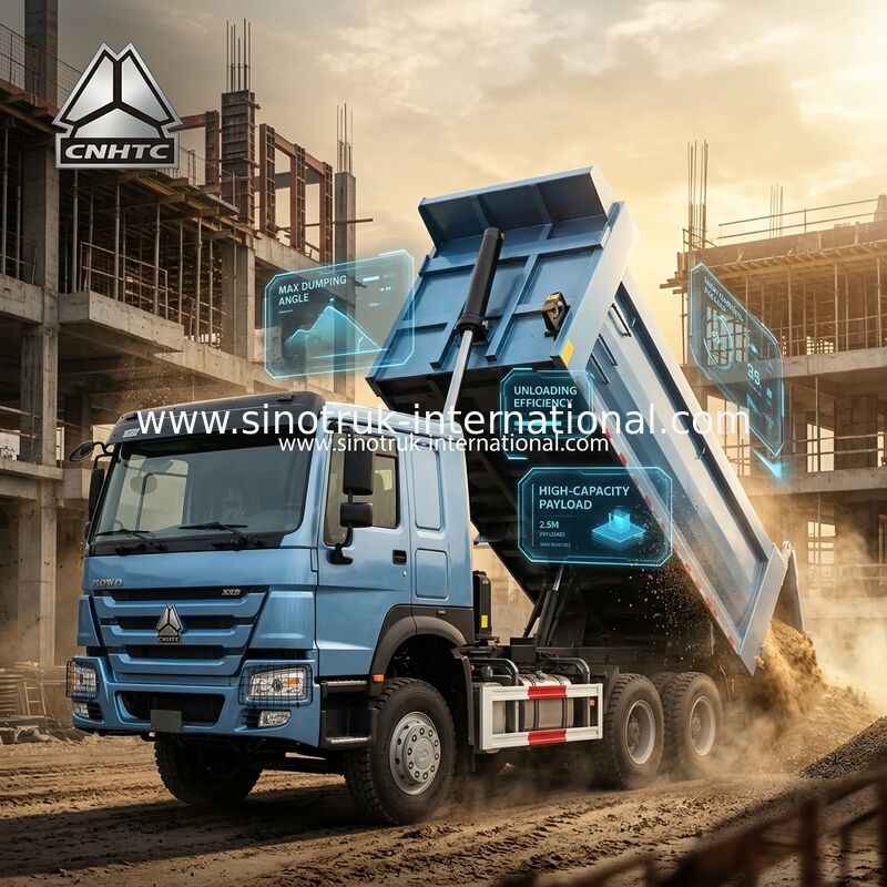 Pemisah U-Trough Biru (20CBM, 6×4, 380HP): Keunggulan Menonjol untuk Pembuangan Material Cepat