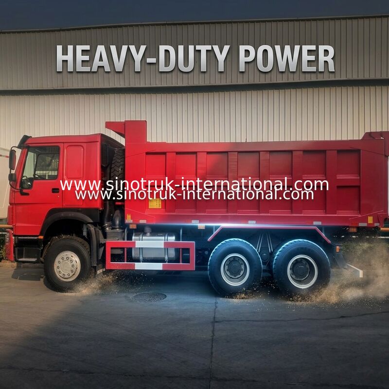 30 - 40 Ton RHD Sinotruk Howo Truk Pengeboran 10 Roda