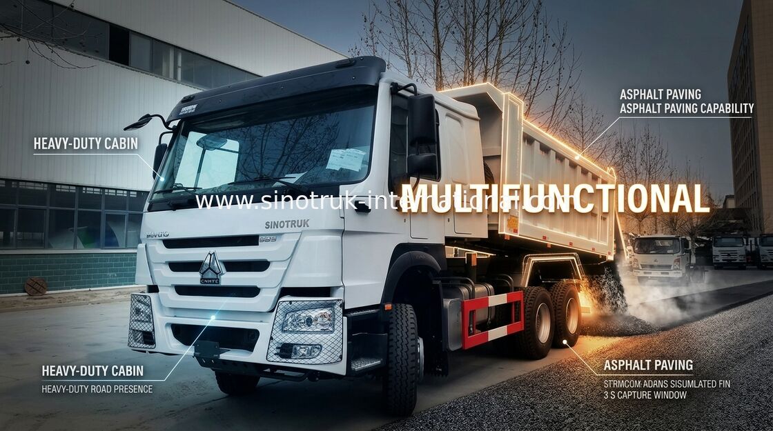 SINOTRUK HOWO Tipper Truck 6X4 336HP LHD 10 Roda 25 Ton ZZ3257N3847B1