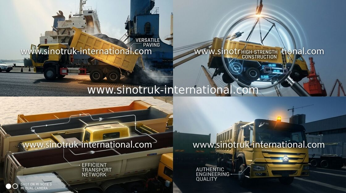 RHD Tipper Dump Truck Kapasitas Besar Dengan Sistem Manajemen Elektronik