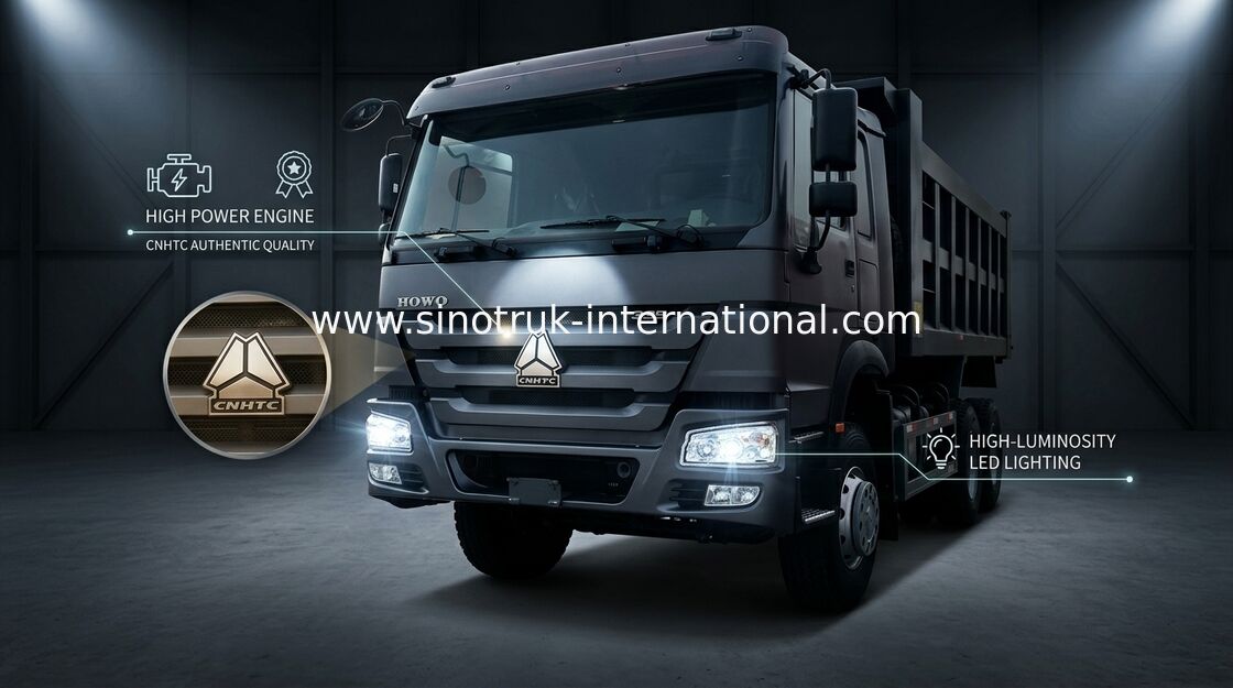 Otomatis Dump Truck Sinotruk, Truk Dump Komersial 10 Wheeler