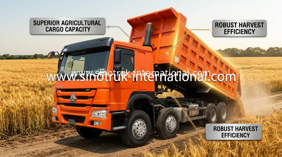 Truk Tipper SINOTRUK HOWO 371HP 12 Roda LHD 31 Ton 20-30CBM ZZ3317N3567W