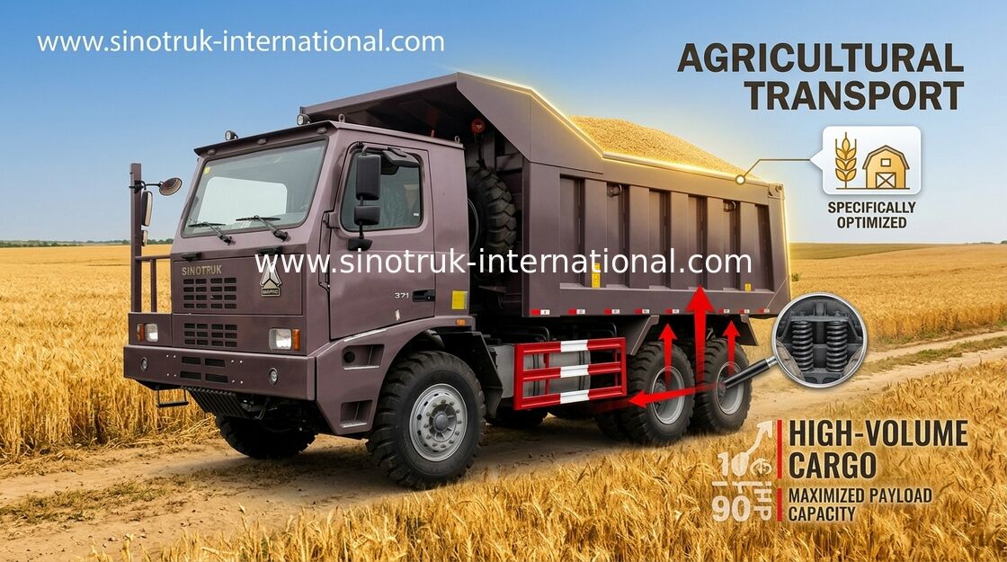 HOWO Tipper Truck / 70 T SINOTRUK HOWO Dump Truck Untuk Pertambangan ZZ5707V3840CJ