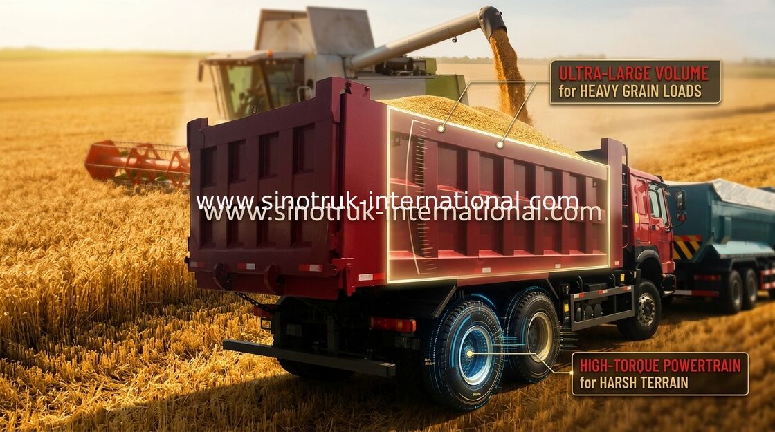 Sinotruk Howo Tipper Dump Truck 6X4 LHD 371HP 25 Ton 10-25CBM  ZZ3257N3647A